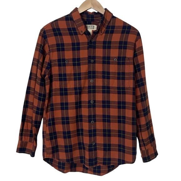 Duluth Trading Co Mens Size Large Trim Fit Plaid Button Down Flannel Shirt - Picture 1 of 9